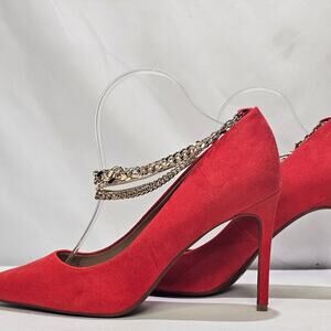 International Concepts Womens Sadelle Embellished Dressy Pumps Size 11 Red NWT